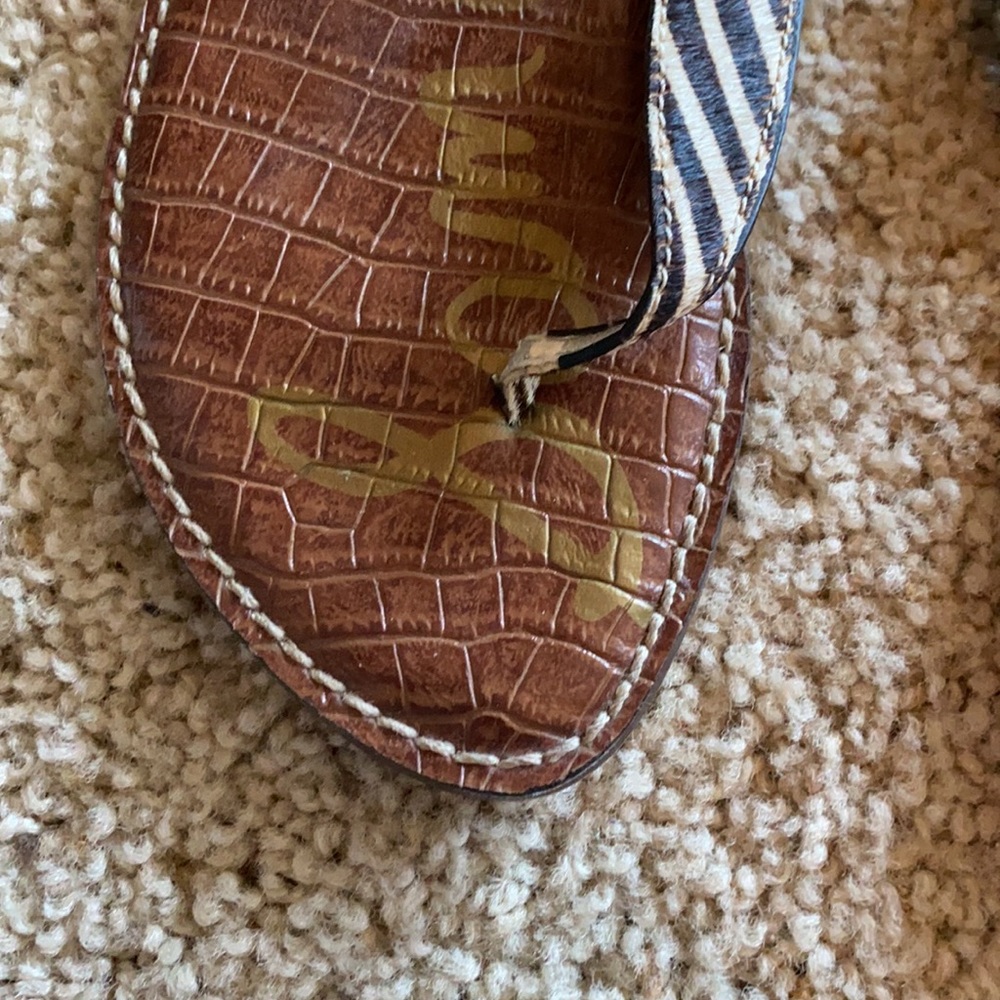 Sam Edelman Zebra Print Sandals - Picture 5 of 9